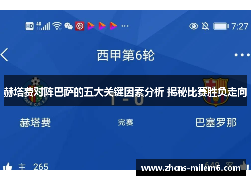 赫塔费对阵巴萨的五大关键因素分析 揭秘比赛胜负走向 赫塔费对阵巴萨的五大关键因素分析 揭秘比赛胜负走向